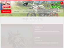 Tablet Screenshot of motosport-trebic.cz